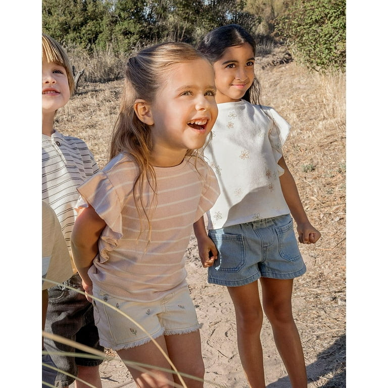 easy-peasy Toddler Girl Denim Paperbag Short, Sizes 18M-5T | Walmart (US)