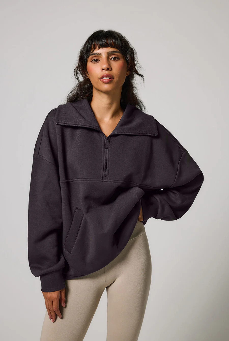 ALL SZN Organic Oversized 1/4 Zip Sweatshirt | LOVALL