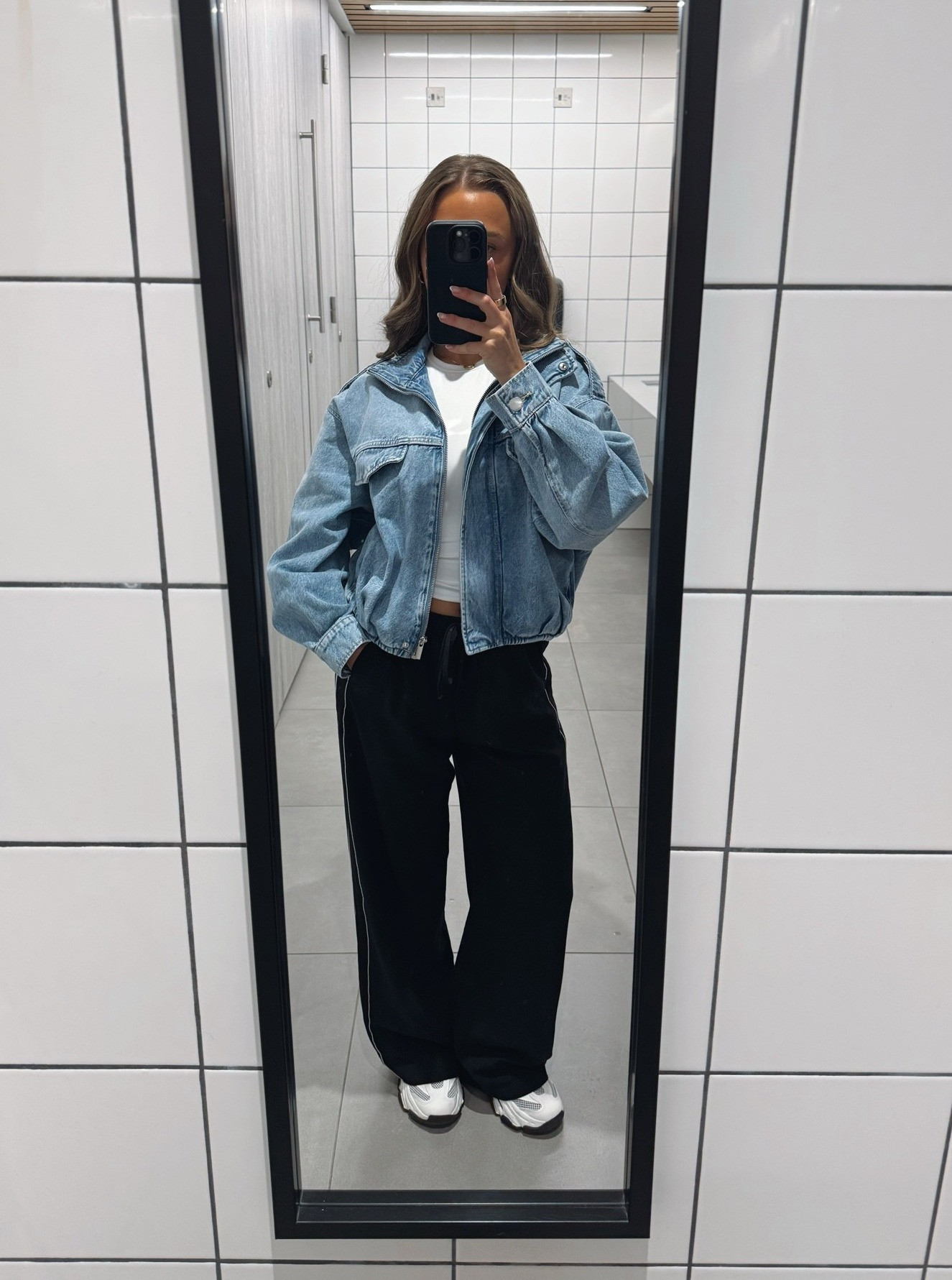 Recent work outfits!!

Outfit inspo ideas casual workwear wide leg trousers summer denim bomber jacket 

 #LTKuk #LTKsummer #LTKworkwear