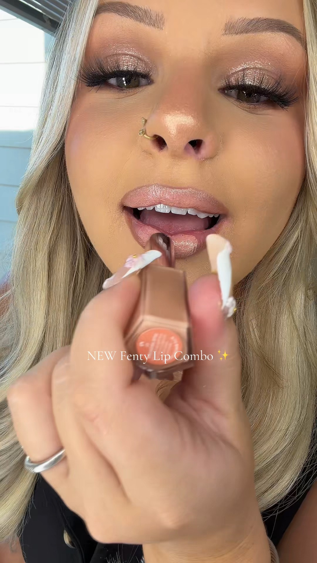 The best nude lip combo!!! So pretty!! Lip liner is in the shade “pnut butta” and lipstick in the shade “birthday suit” ✨💕 linked them both below for you💕