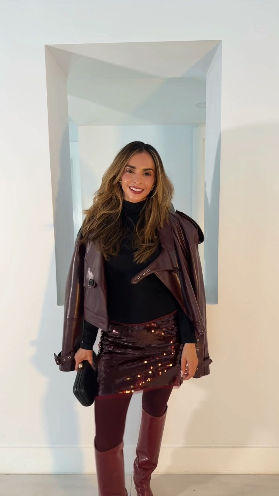 How to Look Chic | Target Holiday Edition it Part 2
Holiday dressing, elevated — without the designer price tag.
This look is all about rich tones, structured layers, and styling details that make affordable pieces feel luxe.
Proof that chic is in the styling, not the spend.
Save this for holiday outfit inspiration

#LTKFindsUnder100 #LTKSeasonal #LTKHoliday