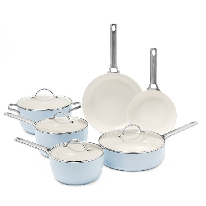 GreenPan™ Padova Ceramic Nonstick 10-Piece Cookware Set | West Elm (US)