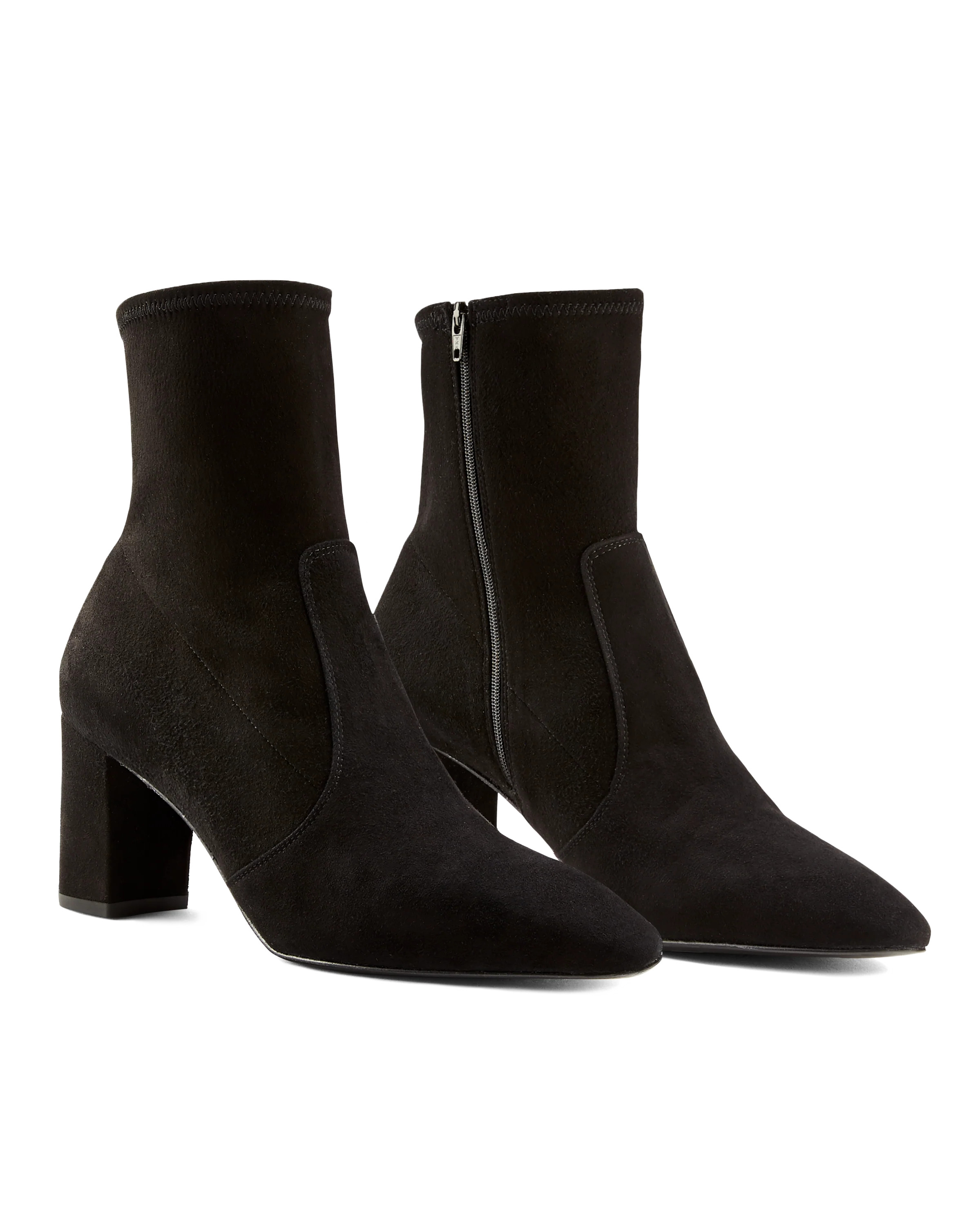 INEZ: Paz 70 Stretch: Black Suede | Inez 