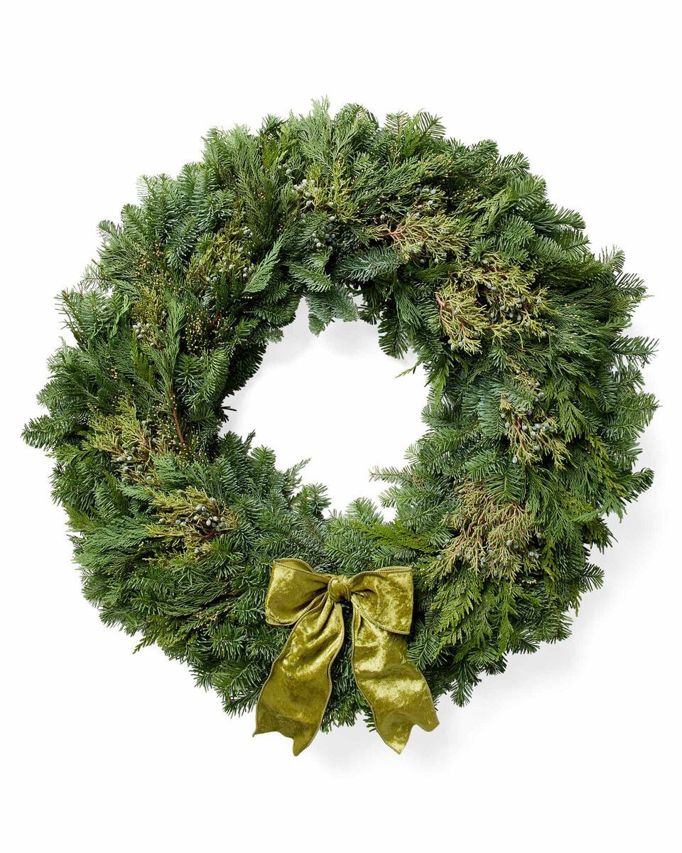 Mixed Evergreen Wreath | Serena and Lily