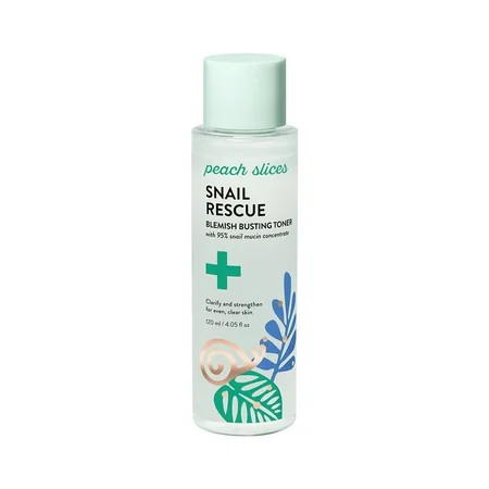 Peach Slices Snail Rescue Blemish Busting Facial Toner with Snail Mucin, 4.05 fl oz | Walmart (US)