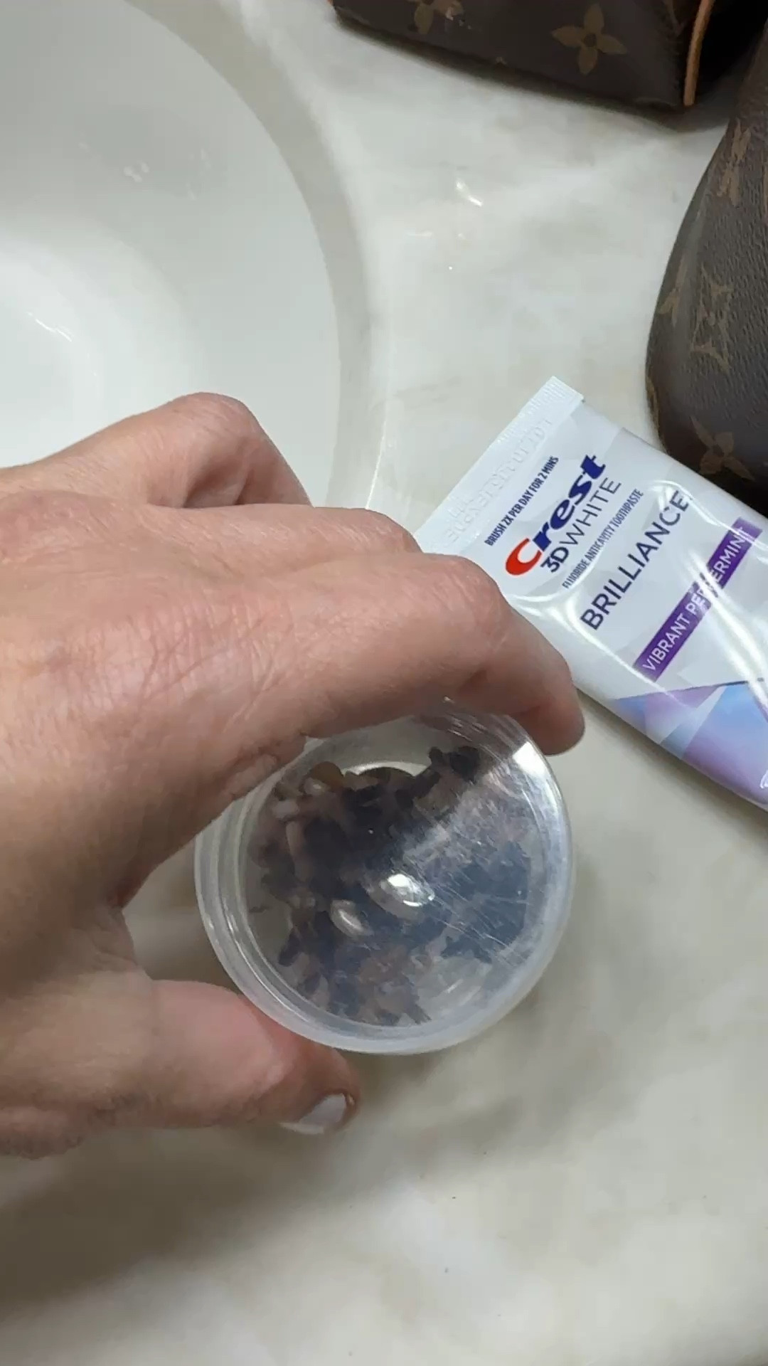 Mini hair clips. They stay in, perfect size  