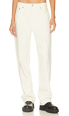 RE/DONE Originals The Long Loose in Vintage White from Revolve.com | Revolve Clothing (Global)