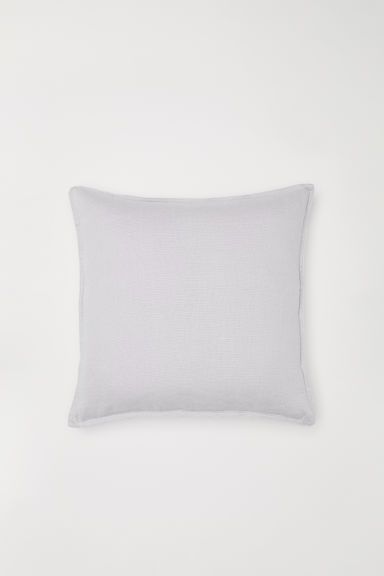 H & M - Washed Linen Cushion Cover - Gray | H&M (US + CA)