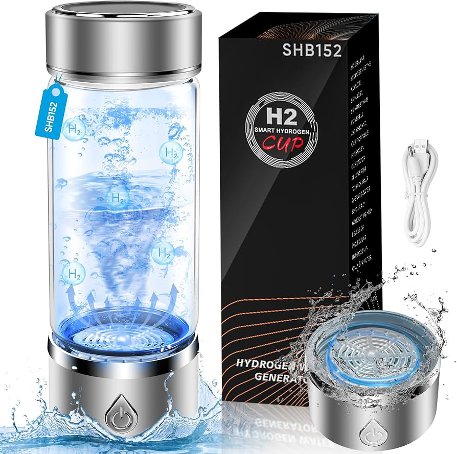Hydrogen Water Bottle, Portable Hydrogen Water Bottle Generator, Ion Water Bottle Improve Water Q... | Amazon (US)