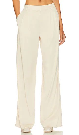 Franca Low Rise Relaxed Trouser in Bone | Revolve Clothing (Global)