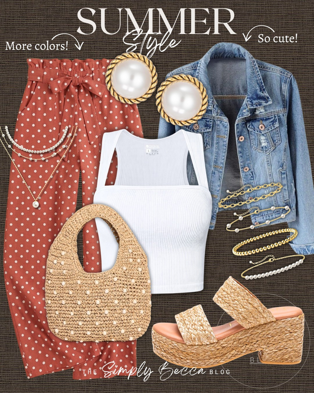 I lovvve that polka dots are trending 😍 Can’t stop won’t stop! 😉

@amazon #ltkwomens #ltkfinds #amazonfashion #polkadots #goldbracelets #wedges #jeanjacket #summerstyle #summeroutfits #outfitsforsummer #madewell 

 #LTKootd #LTKSeasonal #LTKTravel
