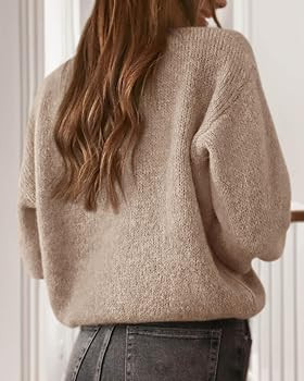 KIRUNDO Button Up Cardigan Sweaters for Women Loose Fit Tops | Amazon (US)