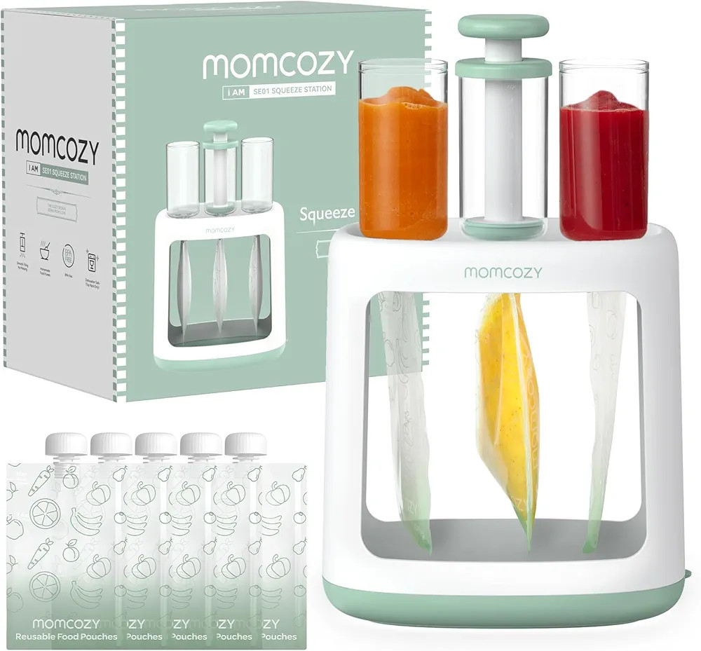 Momcozy Baby Food Maker for Puree Food Storage, Precise Capacity Squeeze Station, Save Time & Eff... | Amazon (US)