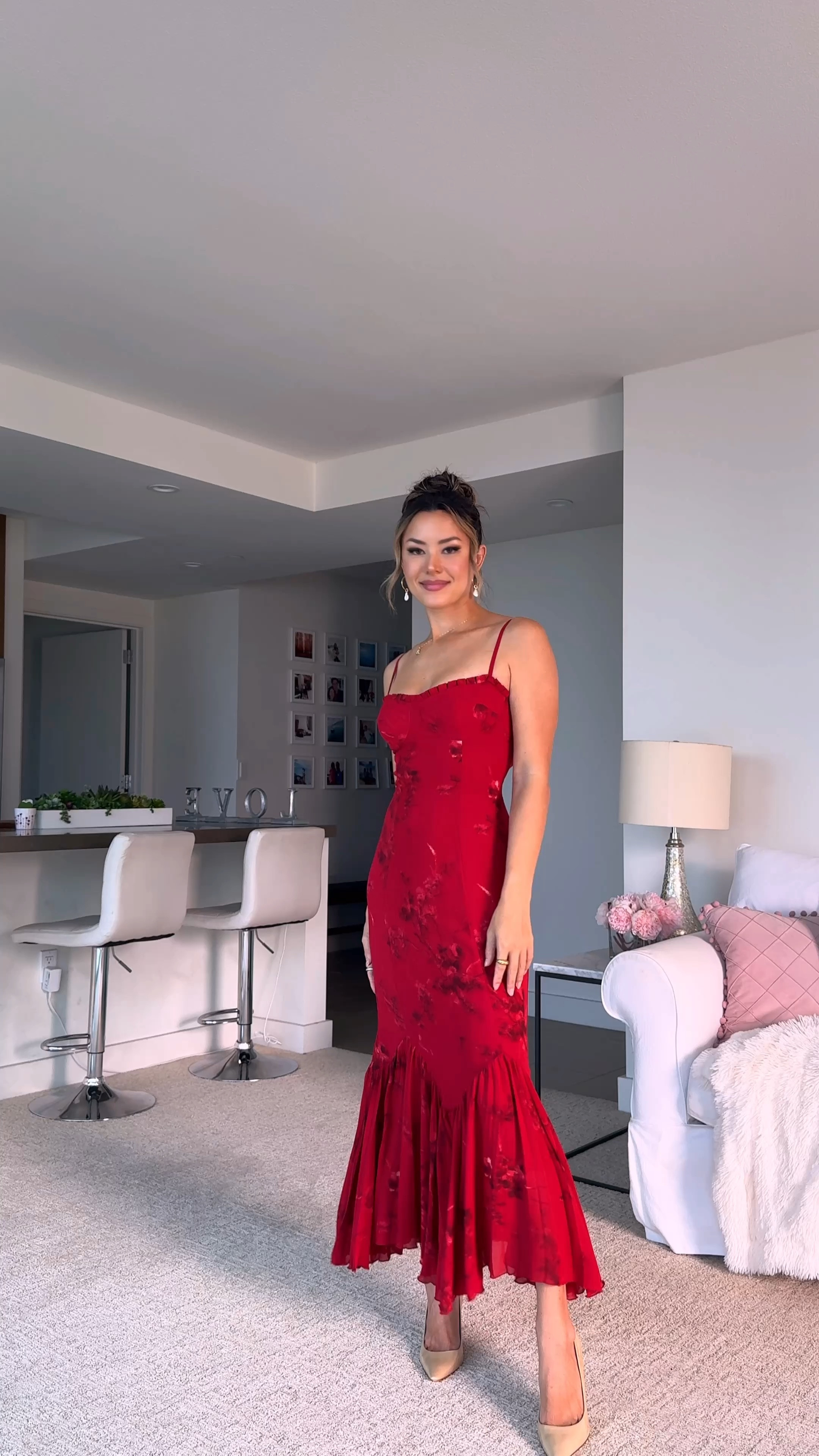 This dress is stunning and can be worn on so many occasions! This brand runs small in my opinion and wearing size 4. Cocktail dress, salsa dress, Valentine’s Day dress,  party, dinner dress

#LTKWatchNow