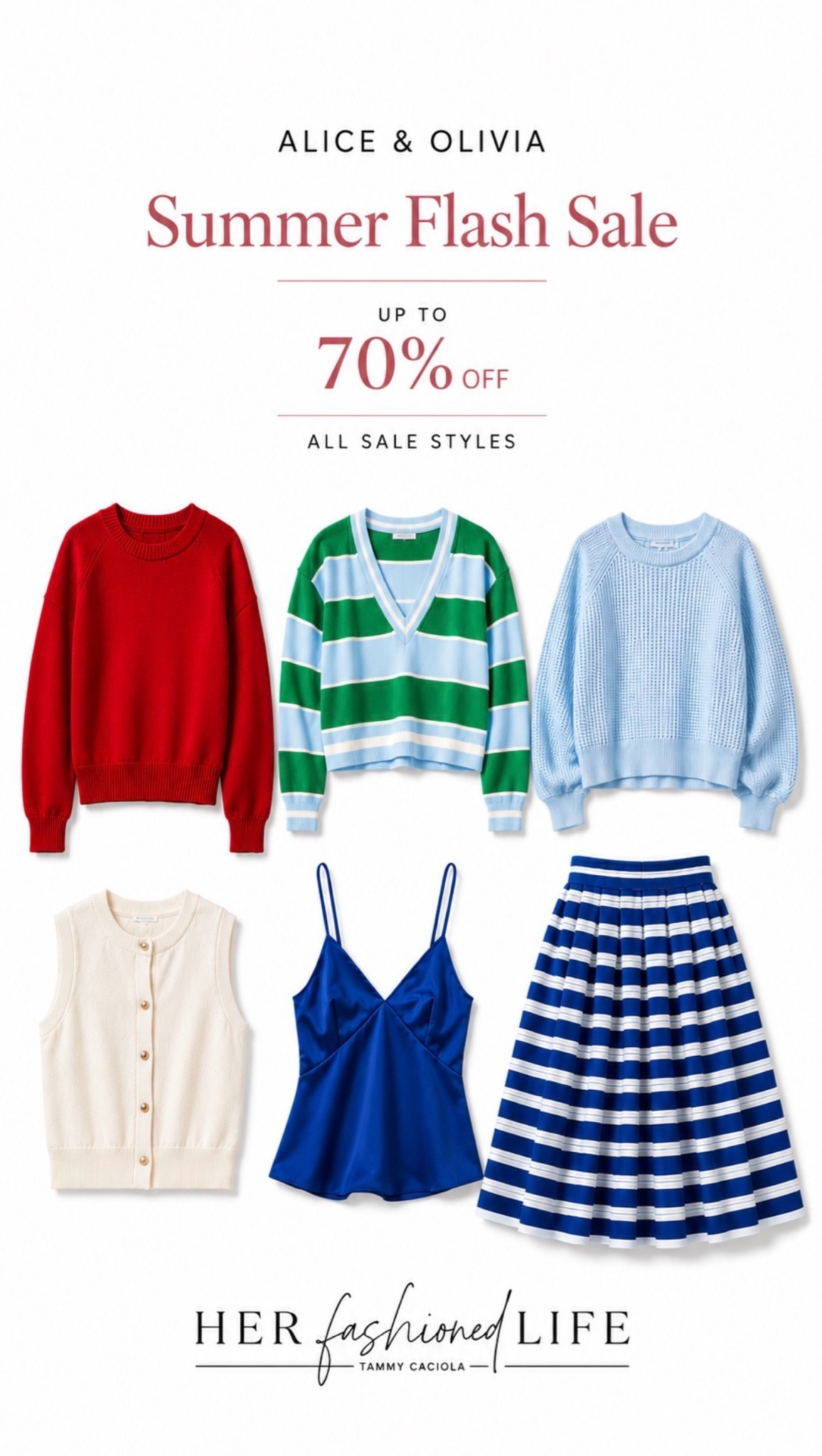 @aliceandolivia Summer Flash Sale! 
Sale on sale-up to 70% off 


#ad #sponsored

#LTKootd #LTKSaleAlert #LTKOver40