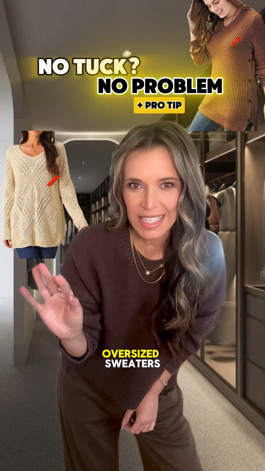 Wearing sz S in all sweaters
I’m 5’5” 122 lbs 

🎁 Use my discount code INFG-25JUSTGLOW01110 for 10% off your first purchase.

Brown high low organic cotton sweater is SO flattering! Love it with leggings - and they are only $23 on sale!

Cashmere beige sweater is so soft and great quality. Love side slits. 

Fisherman nude cream sweater is great length to pair with wide leg pants or sweatpants.

All of these are great for work outfits kr for date night outfits. Versatile!

#LTKSaleAlert #LTKWatchNow #LTKWorkwear