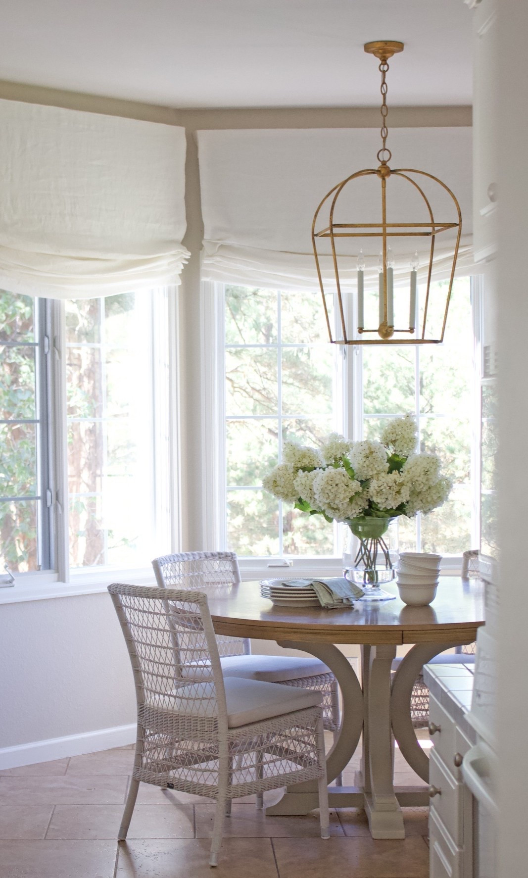 My Roman shades & lantern chandelier are on SALE!