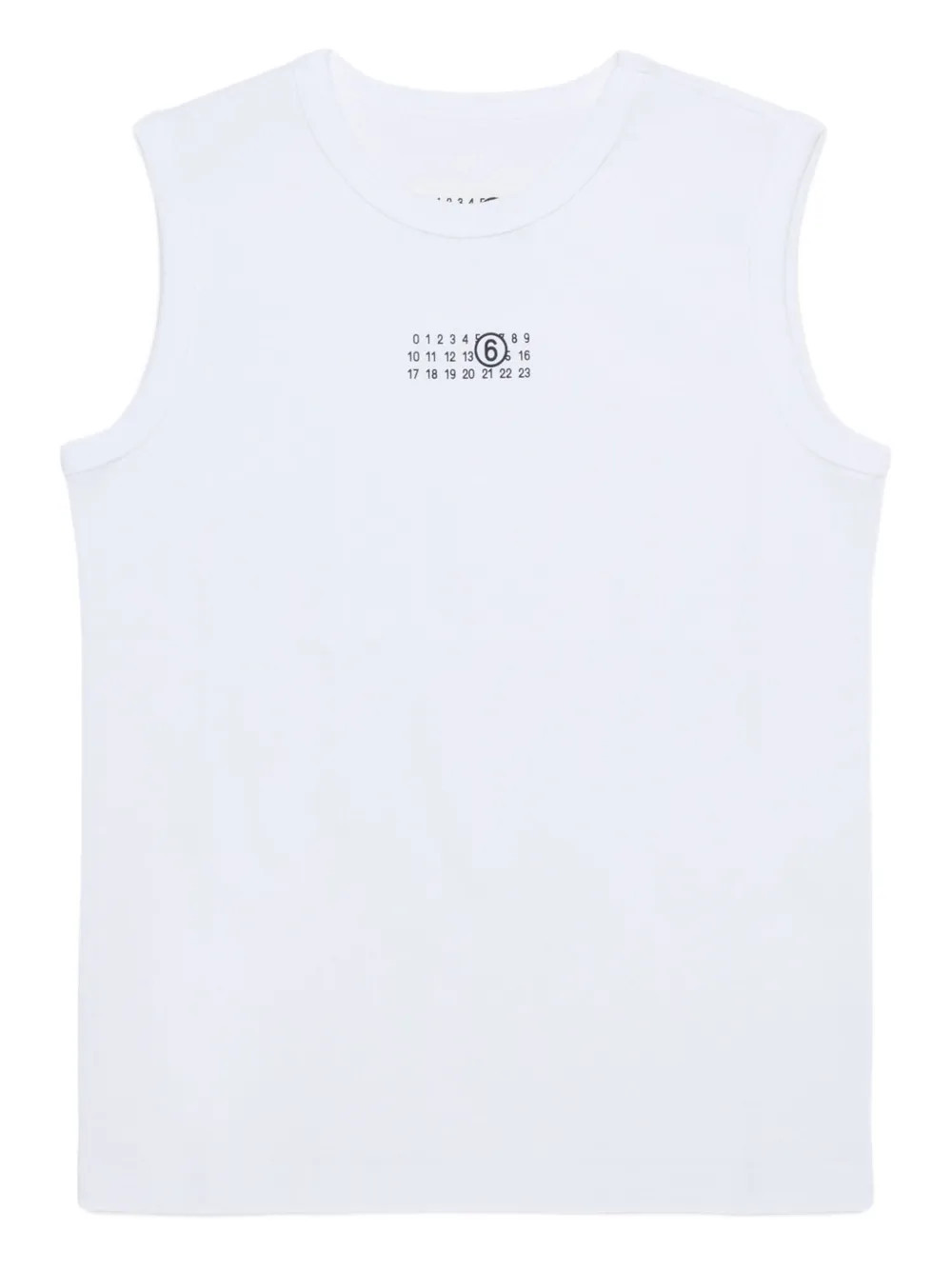 MM6 Maison Margiela Kids graphic sleeveless T-shirt - White | Farfetch Global