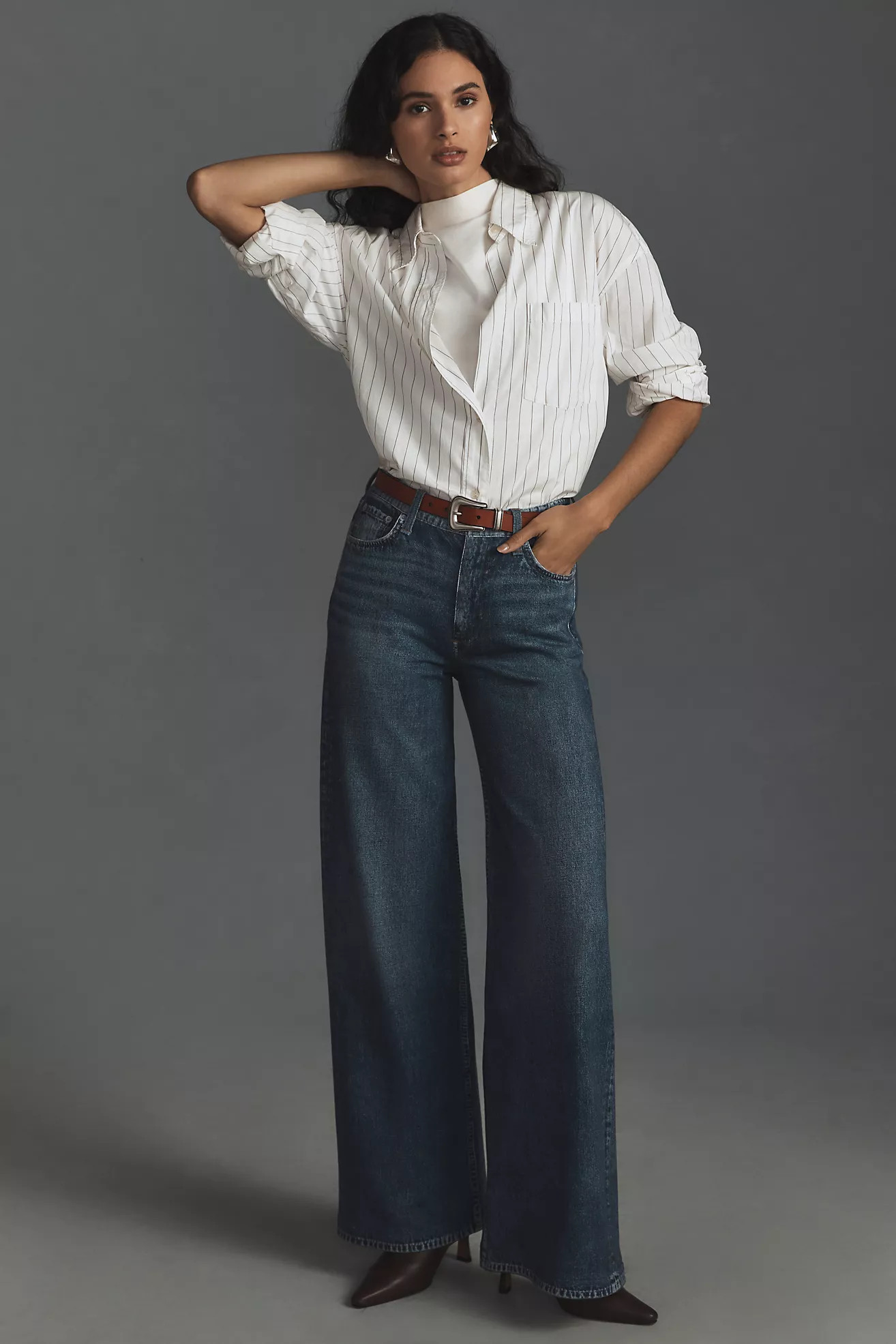 rag & bone Miramar Sofie High-Rise Wide-Leg Jeans | Anthropologie (US)