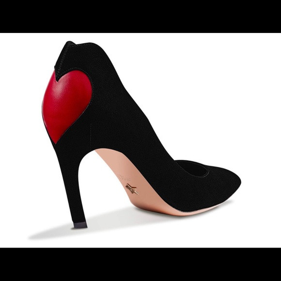 Christian Dior Black Suede Heart Pump Fall 2017 | Poshmark