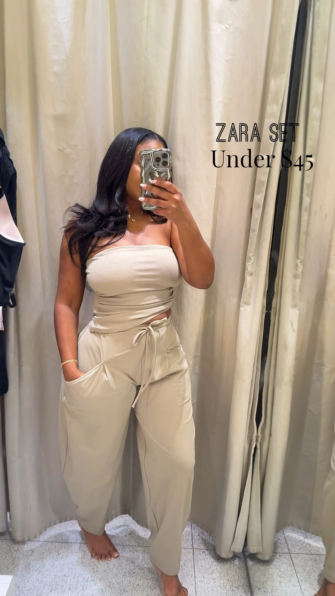 Easy, elevated, and effortless 🤍
I’m wearing a size small for both top and bottom 
162lb 3 

These mid-rise textured pants are that throw-on-and-go piece you’ll keep reaching for. Adjustable drawstring waist for the perfect fit + side pockets (because we love functional cute). 

The front dart detail gives it that polished, put-together look without trying too hard.

So versatile — pair with Adidas Samba OG Sneakers for a sporty vibe, dress it up with heels, or keep it casual with sandals ✨

On sale right now too 👀 #LTKStyle #LTKFinds

date night outfits
spring dresses
travel outfits
vacation outfits 
spring outfits 2026




#LTKMothersDay #LTKootd #LTKSaleAlert