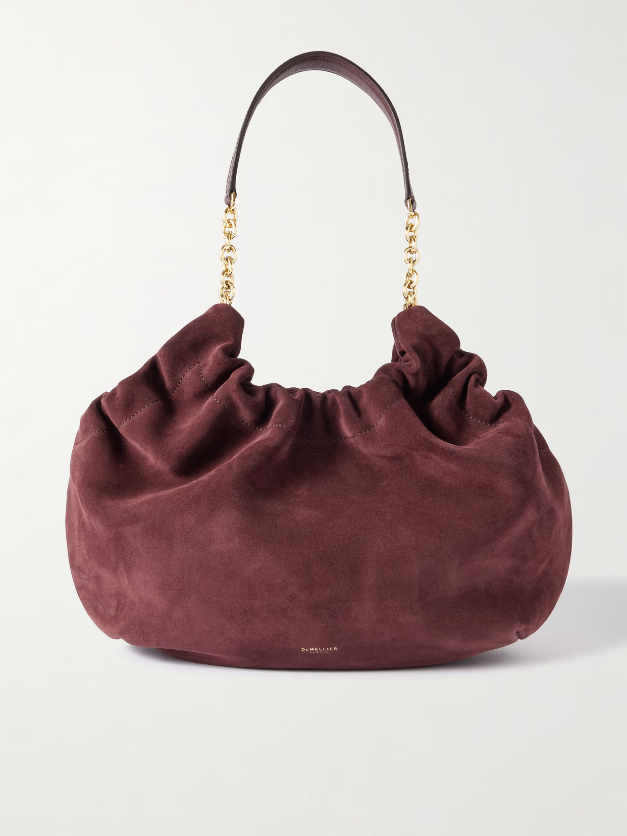DeMellier - Miami Suede Shoulder Bag - Burgundy - One size | NET-A-PORTER APAC
