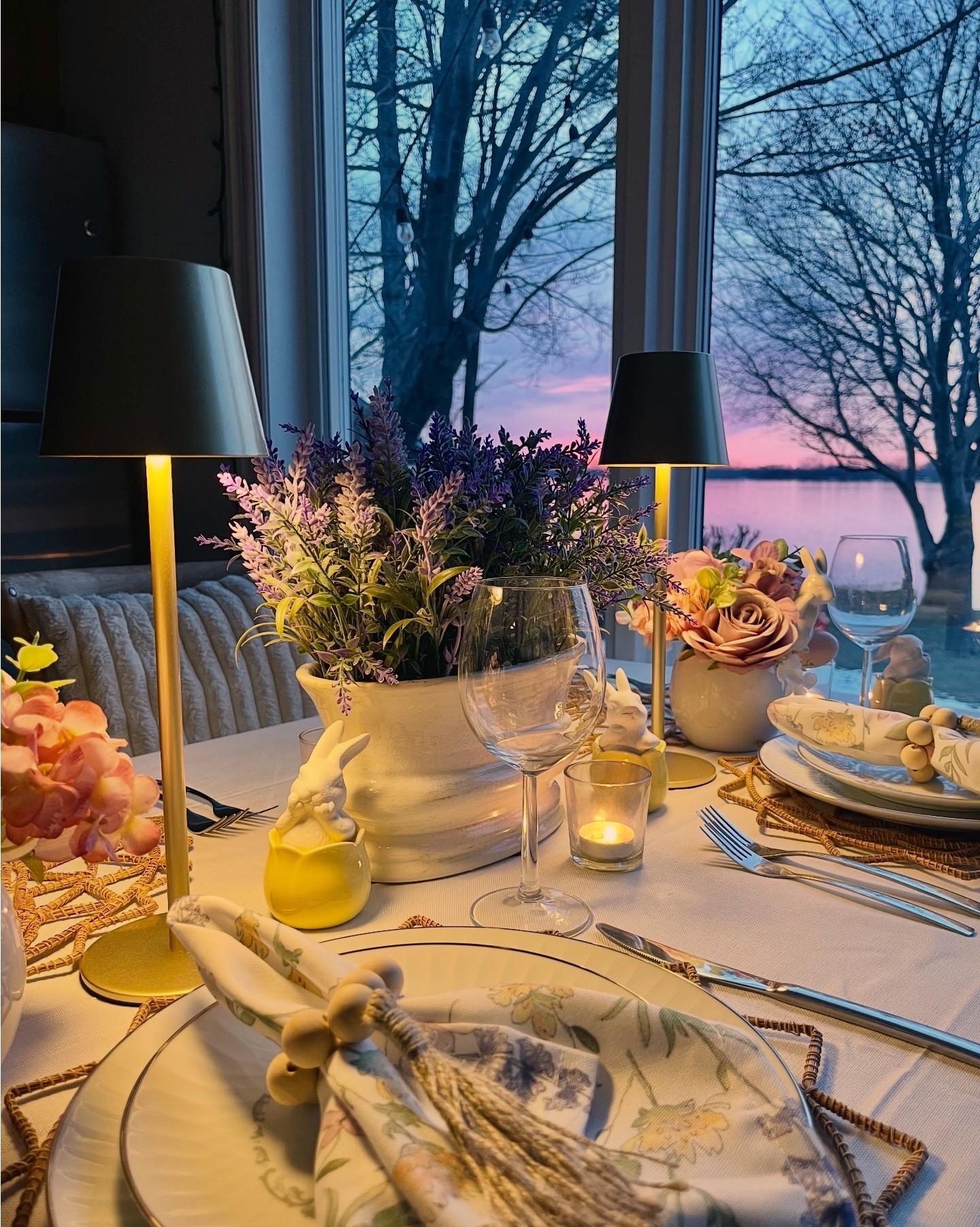 Soft lighting, layered textures, and a table that feels intentional ✨

#LTKhome