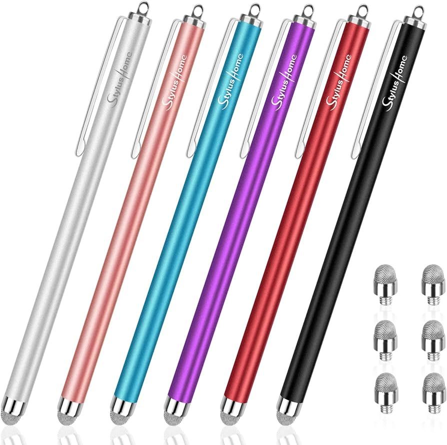 StylusHome Stylus Pens for Touch Screens (6 Pcs), Sensitivity Capacitive Stylus Fiber Tips Touch ... | Amazon (US)