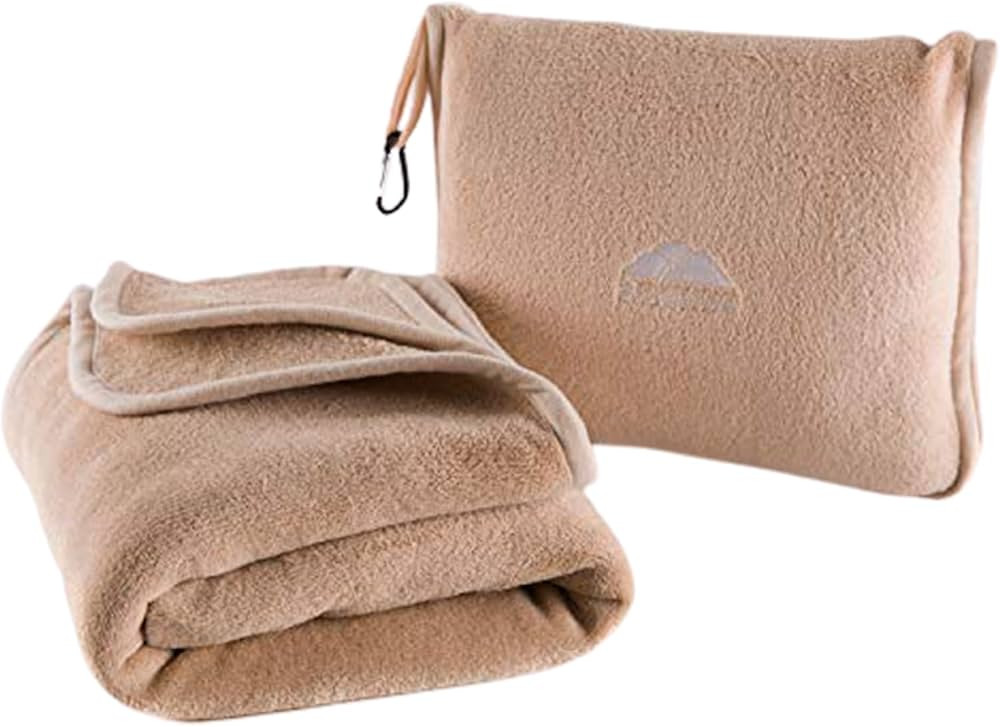 BlueHills Premium Soft Tall Travel Blanket Pillow for Airplane Traveling Essentials Long Flight T... | Amazon (US)