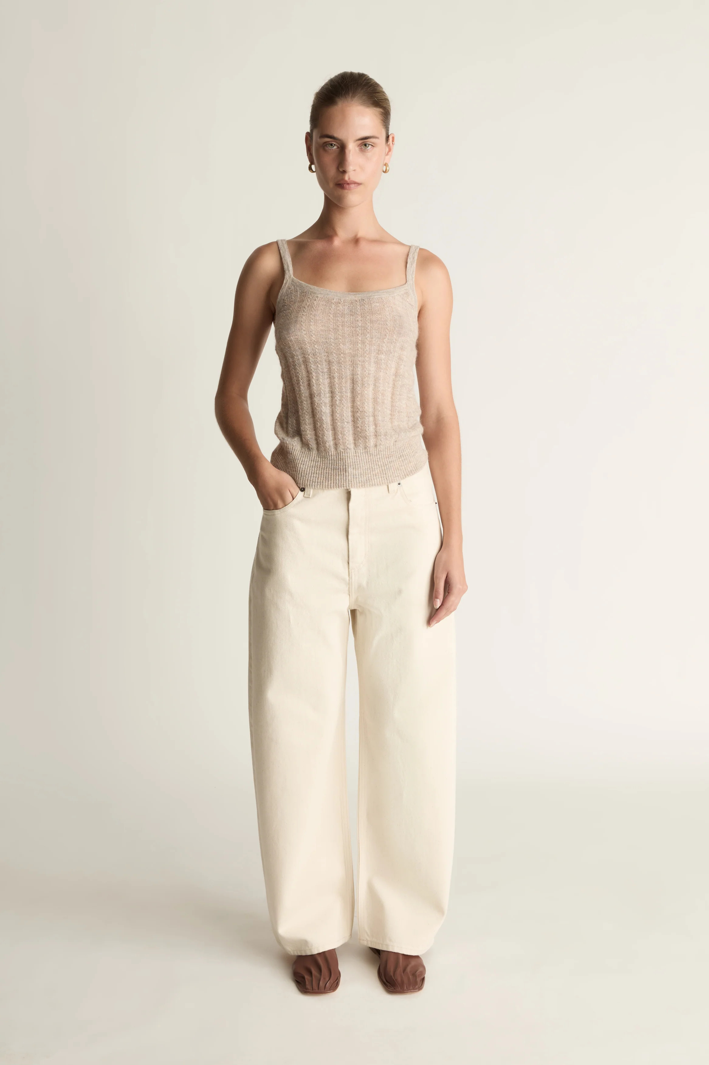 Shop the LM Denim Cropped Jean by Lee Mathews | Lee Mathews