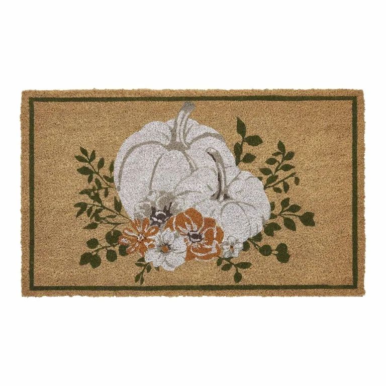 My Texas House Happy Harvest with Border Natural Outdoor Coir Doormat, 18" x 30" | Walmart (US)