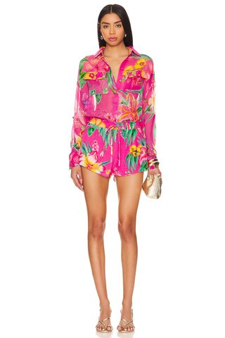 ROCOCO SAND Megan Shorts in Pink Floral from Revolve.com | Revolve Clothing (Global)