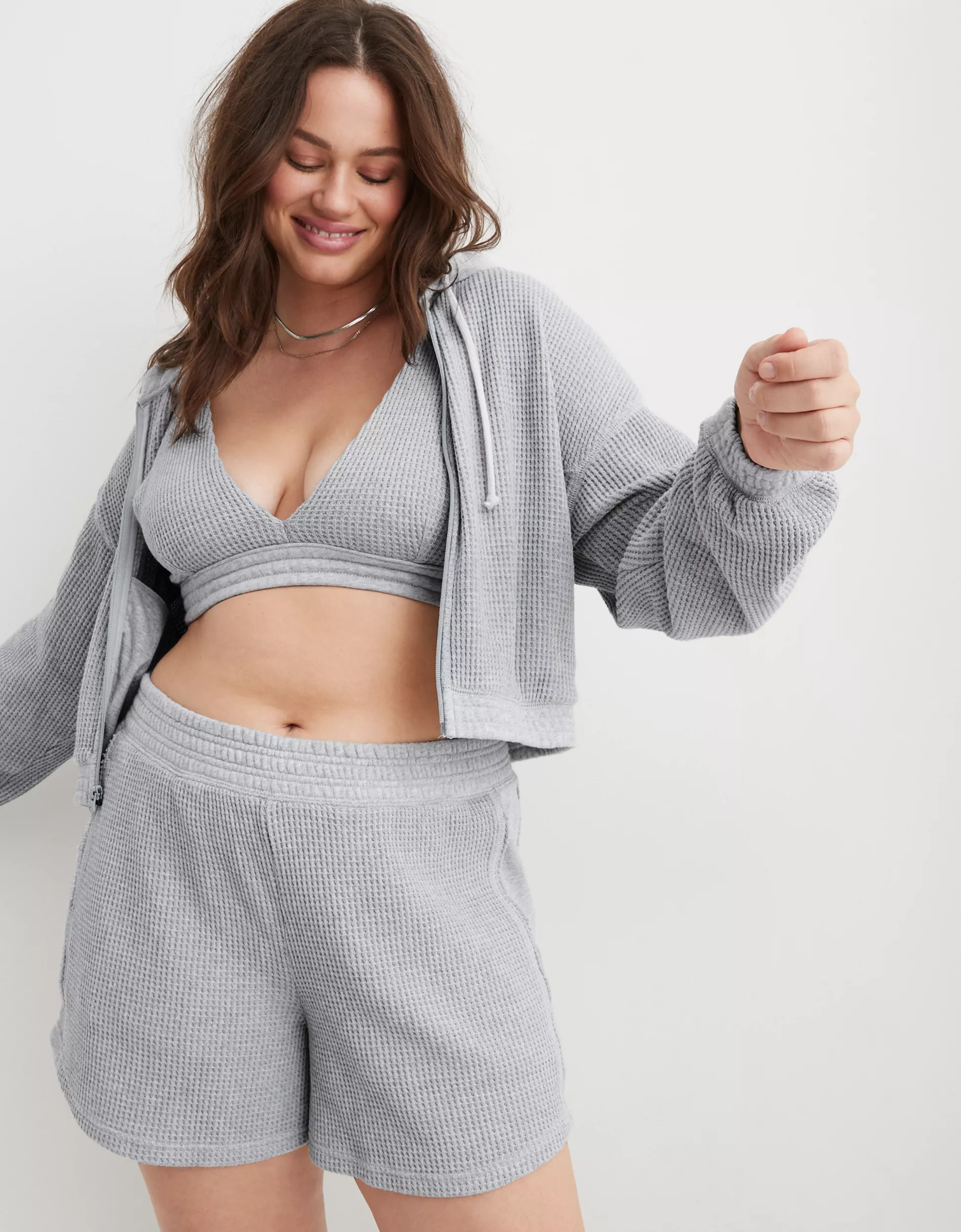 Aerie High Waisted Waffle Short | Aerie