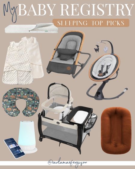 What’s currently on my baby registry for relaxing and sleeping.

Baby mattress, crib mattress, bouncer, baby swing, pack and play, travel bassinet, portable bassinet, snuggle me lounger, boppy pillow, hatch sound machine and night light, baby sound machine, nursery must haves 

#LTKfamily #LTKbaby #LTKbump