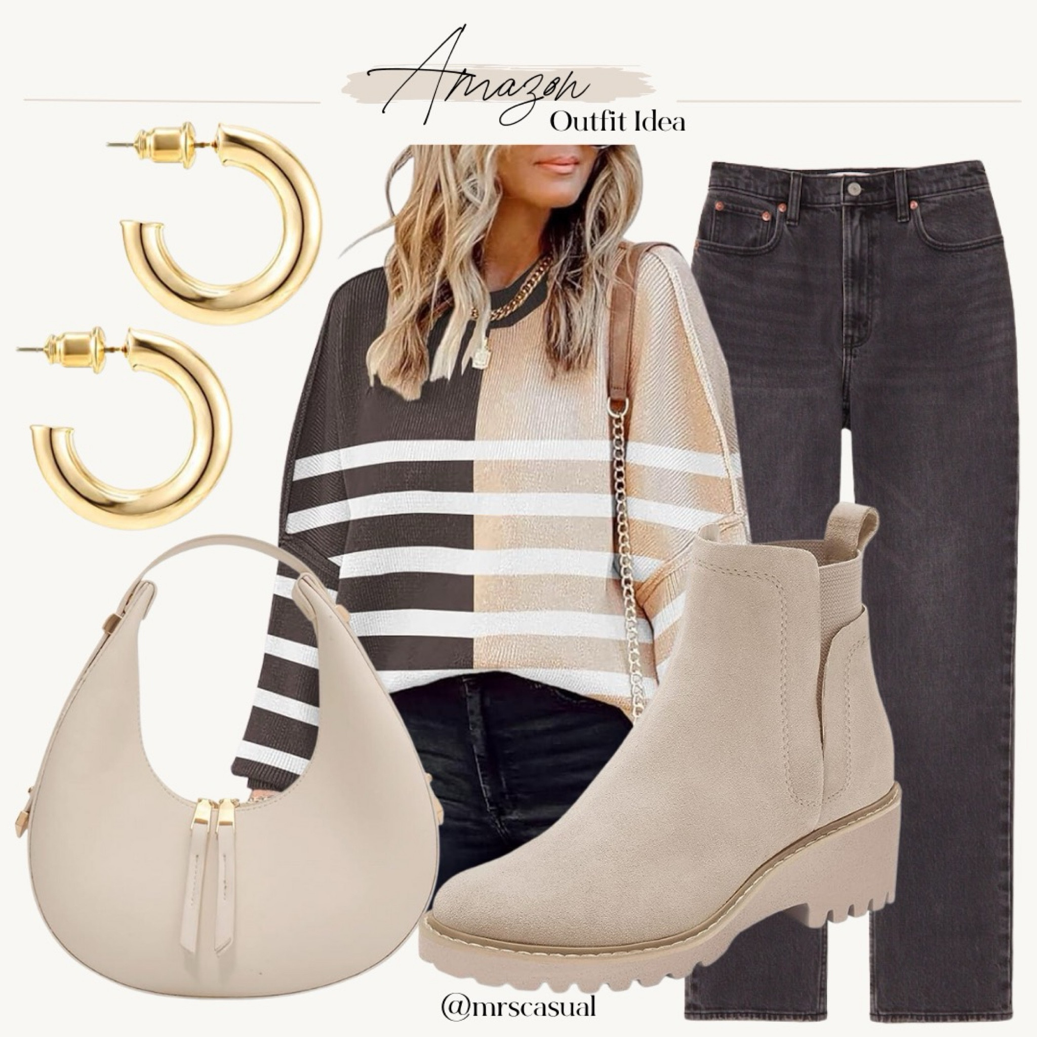 Amazon free people looking striped color block sweater outfit idea for Falll

#LTKsalealert #LTKfindsunder50 #LTKfindsunder100