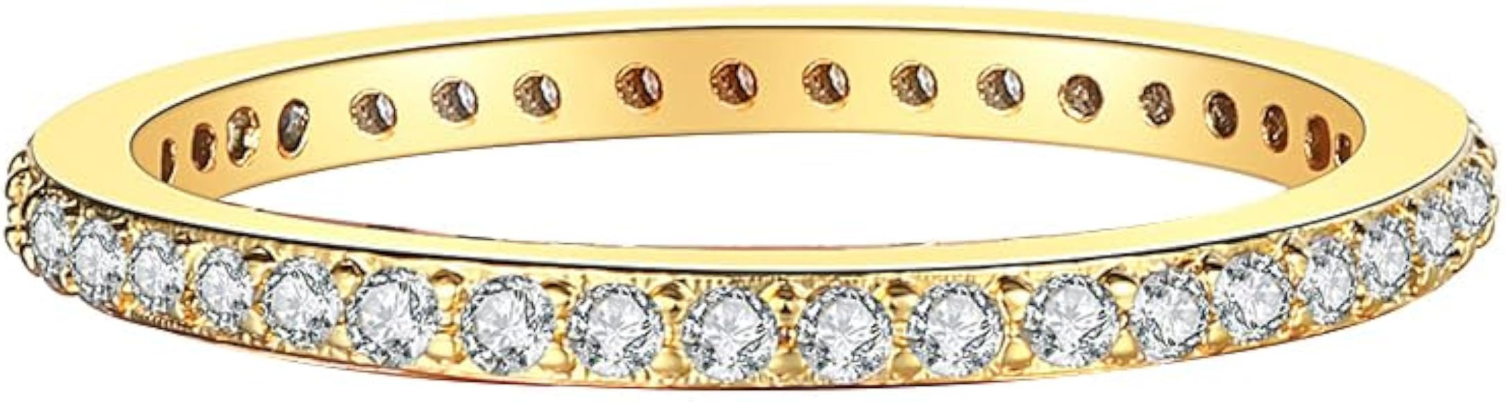 Love Friendship Ring 18K Gold White Gold Rose Silver Plated Cubic Zirconia Titanium Steel Stainle... | Amazon (US)