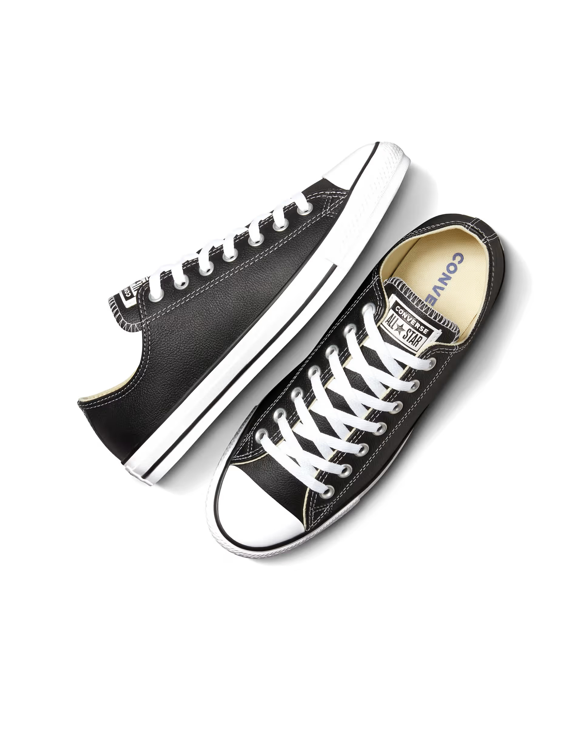 Converse Chuck Taylor All Star Ox leather in black | ASOS | ASOS (Global)
