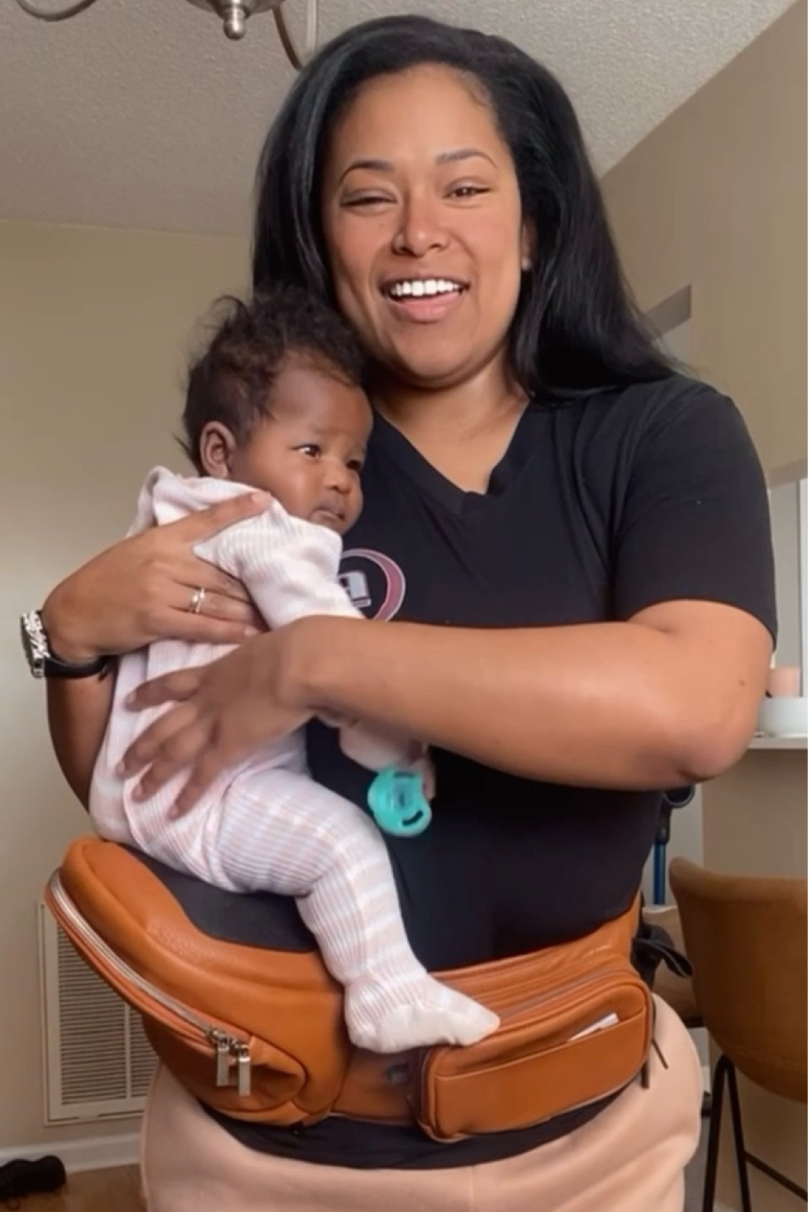 No more crooked-hip back pain from toting babies around! 
#tushbaby #babywearing #mom #baby #toddler 

#LTKbump #LTKbaby #LTKxTarget