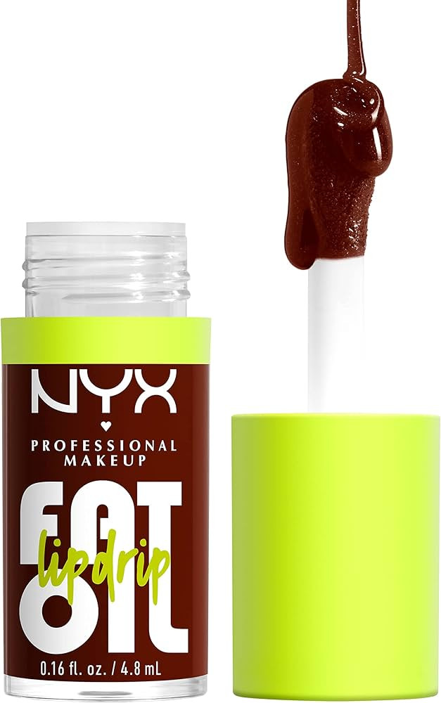 NYX PROFESSIONAL MAKEUP Fat Oil Lip Drip, Moisturizing, Shiny and Vegan Tinted Lip Gloss - Status... | Amazon (US)