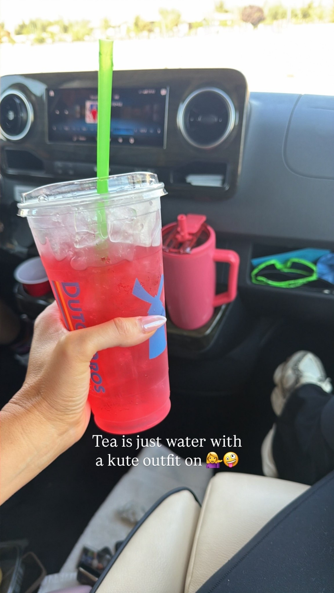 Tea is just water with 
a kute outfit on 💁‍♀️🤪