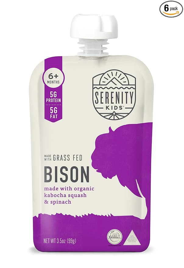 Serenity Kids 6+ Months Baby Food Pouches Puree Made With Ethically Sourced Meats & Organic Veggi... | Amazon (US)