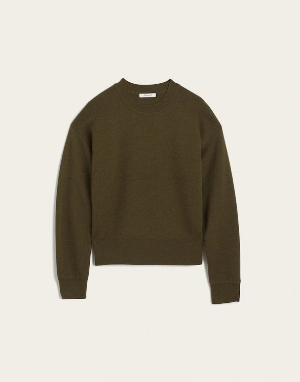 The Casey Crewneck Sweater in Merino-Silk Blend | Madewell