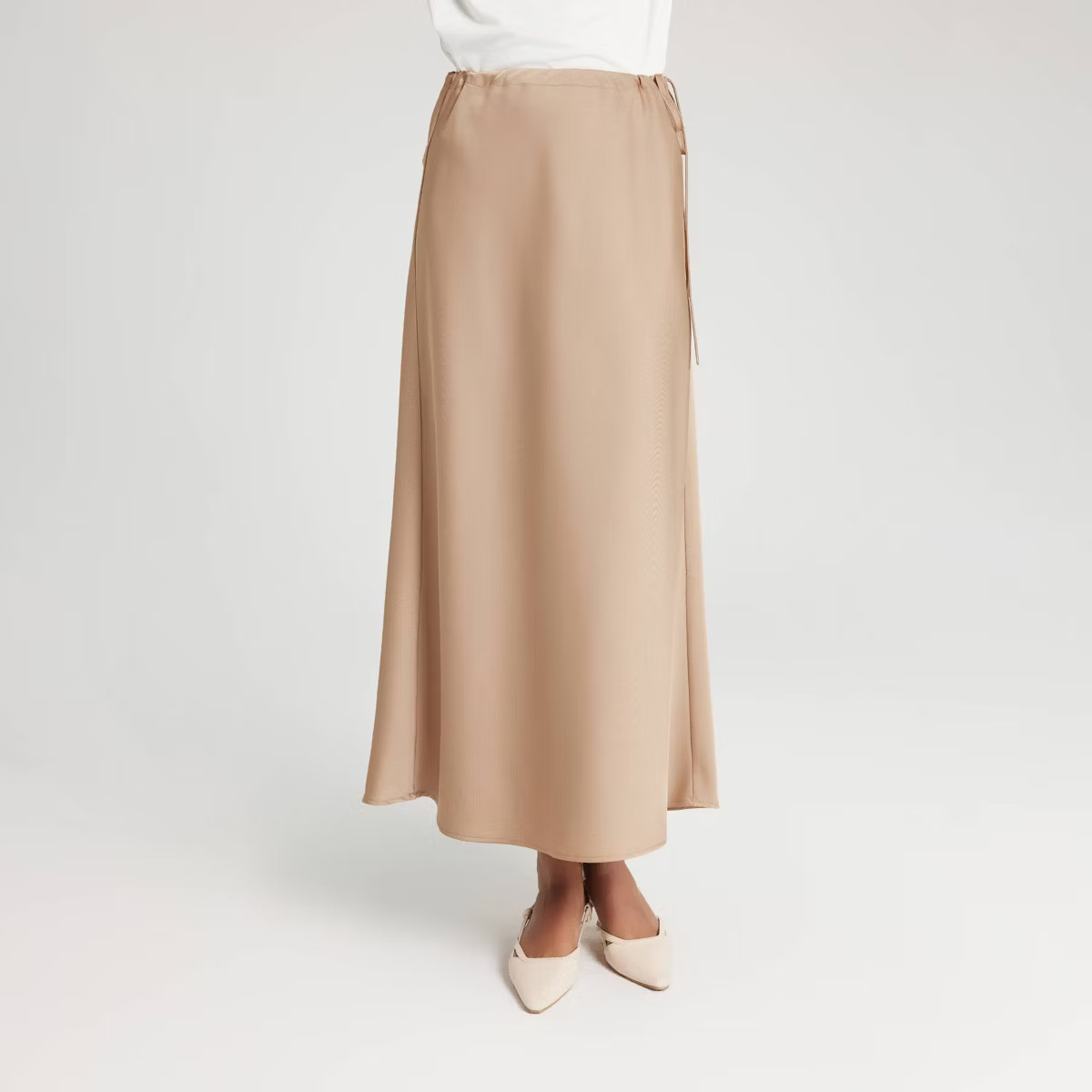 Women's Textured Satin Side-Tie Skirt - A New Day™ | Target