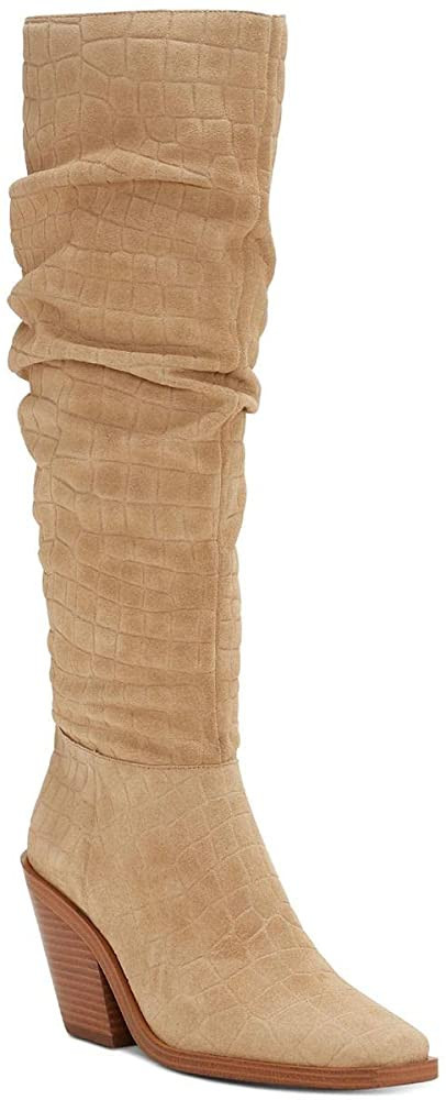Vince Camuto Womens Alimber Zipper Slouchy Knee-High Boots | Amazon (US)