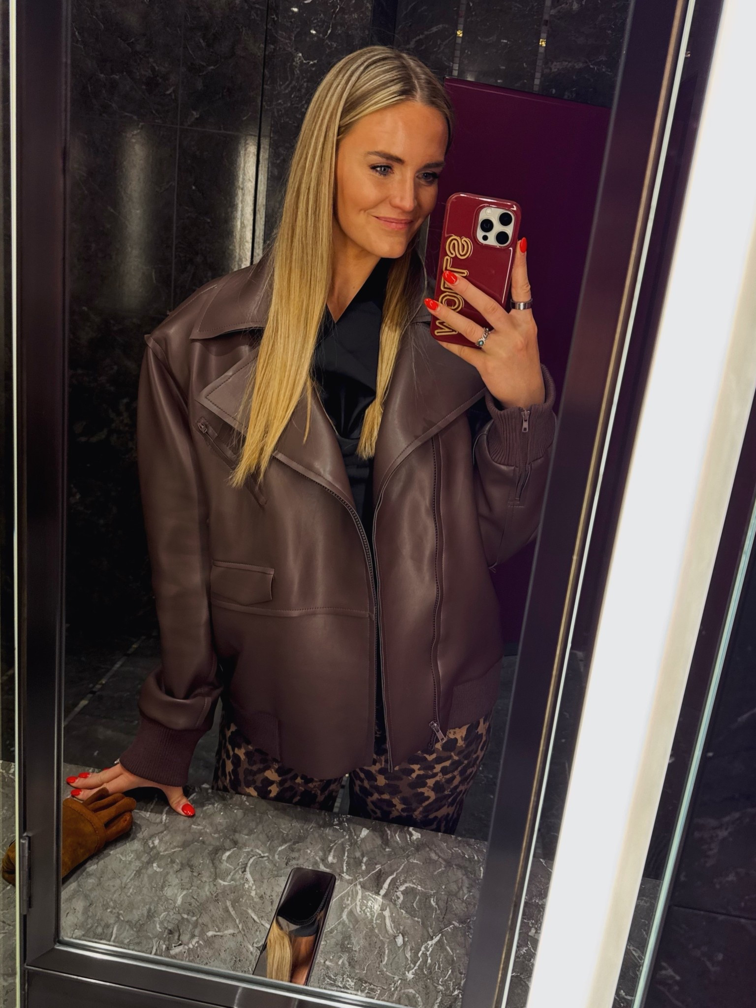 Fall can’t come soon enough - love this oversized leather jacket with fun jeans (these are Abercrombie!)

#LTKSeasonal #LTKFindsUnder100