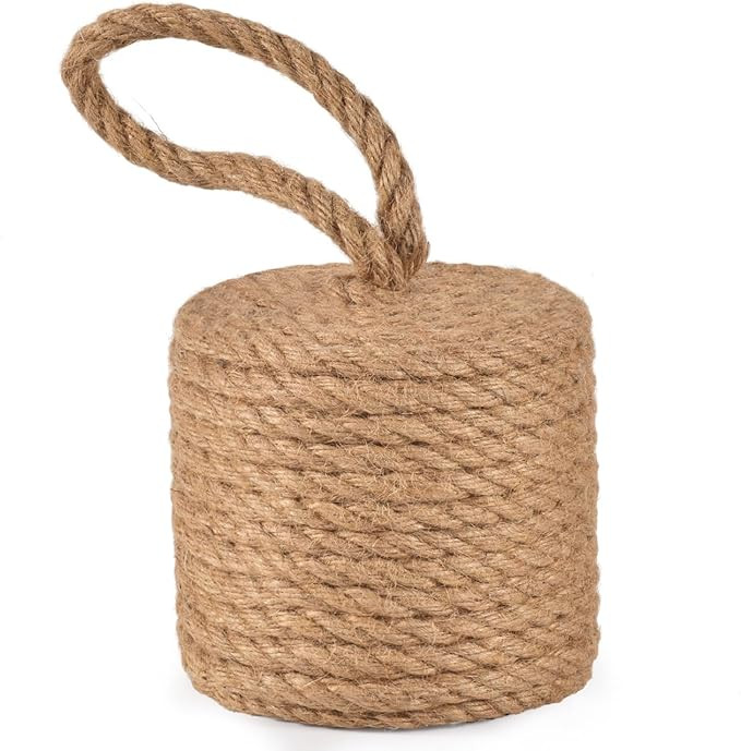 Decorative Door Stoppers for Bottom of Door4 lb Rope Knot Door Stop Weighted Doorstopper, Heavy N... | Amazon (US)