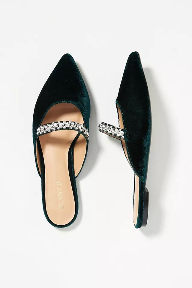 Silent D Embellished Velvet Mules | Anthropologie (US)