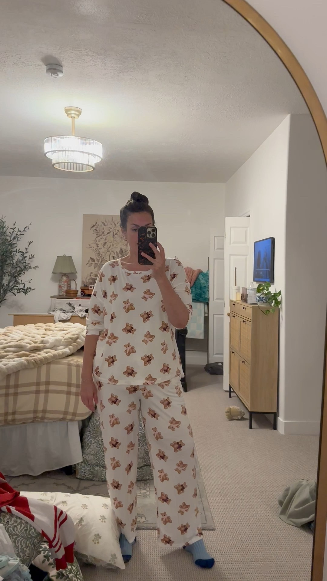 Absolutely love these pjs! They’re so comfortable. boys picked these up for me
And im obsessed with the print! Can you even with these bears?! 🐻 

#LTKmomlife #LTKFindsUnder50