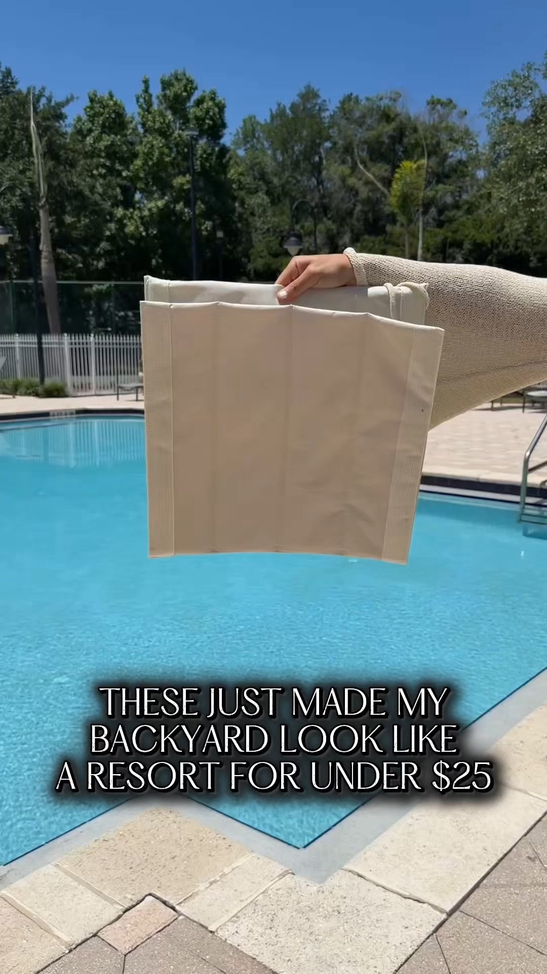 Say POOL FINDS and I’ll send you all the links  🌞👙

These are giving luxury resort pool vibes for a fraction of the price 😭☀️ already imagining long summer days by the pool with these setup. The neutral color makes them look so chic too.

#amazonfinds #poolside #summermusthaves #backyardgoals #forthegirlies