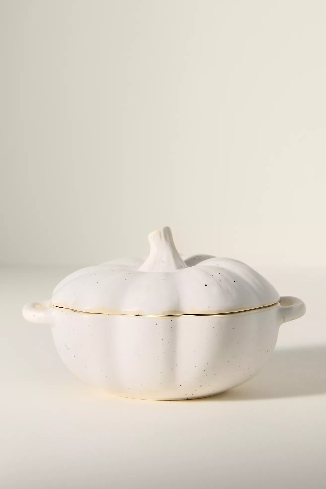 Speckled Stoneware Pumpkin Cocotte | Anthropologie (US)